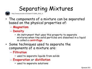 The latest principles, processes, and practices chemical eng. PPT - SEPARATION OF MIXTURES PowerPoint Presentation - ID ...