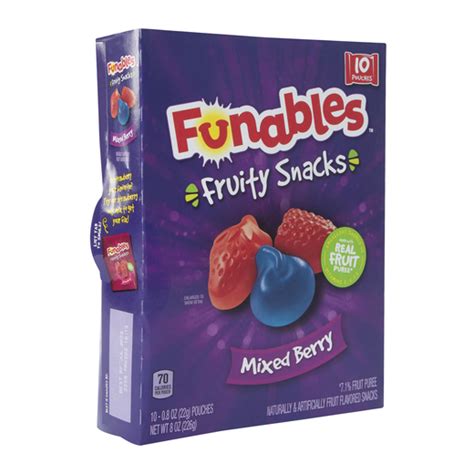 Funables Mixed Berry Fruity Snack Packs 10 Count Five Below Let Go