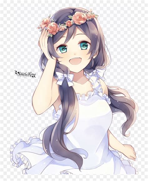 Anime Flower Crown Girl Png Download Anime Flower Crown