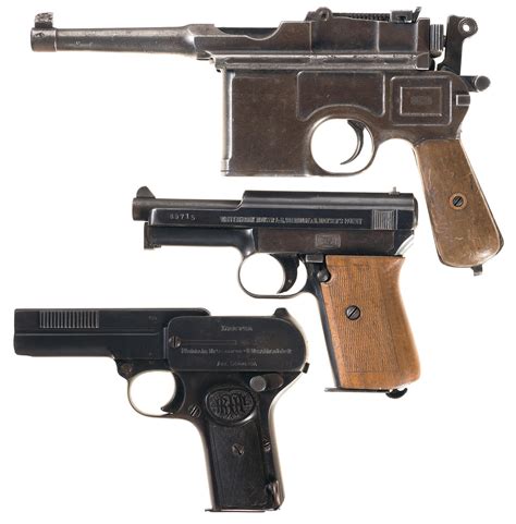 Three Semi Automatic Pistols Rock Island Auction