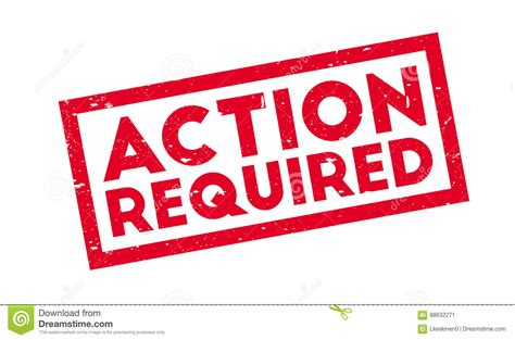 Action Required Rubber Stamp Stock Vector - Illustration of crucial ...