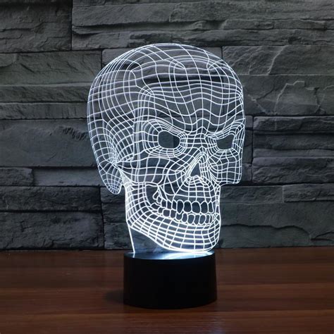 Anatomical Skull 3d Hologram Lamp Fanduco