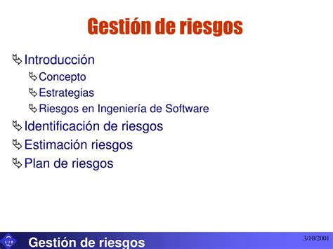Ppt Gestión De Riesgos Powerpoint Presentation Free Download Id476515