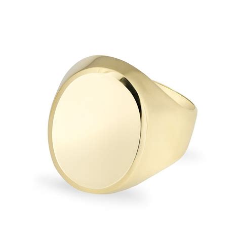 Kt Solid Yellow Gold Oval Signet Ring Anne Sisteron Fine Jewelry Gold Signet Ring Signet Ring