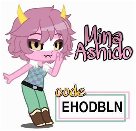 Ashido Mina Gacha Club Desenhando Roupas De Anime Roupas De Anime