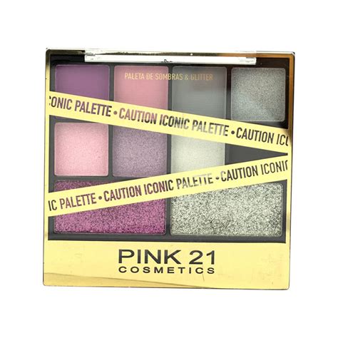 Paleta De Sombras E Glitter Caution Iconic Cor 2 Pink 21 Cs 2977 2