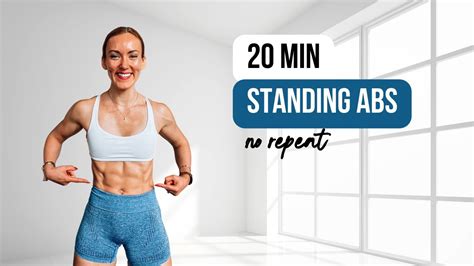 Minute Standing Abs Workout At Home Dumbbells Or Bodyweight No Repeat Workout YouTube