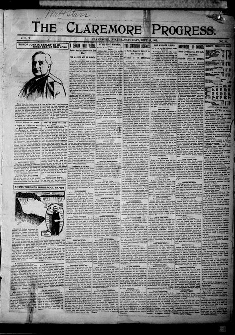 The Claremore Progress. (Claremore, Indian Terr.), Vol. 10, No. 31, Ed