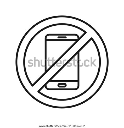 Do Not Use Mobile Phone Sign Stock Vector Royalty Free 1188476302