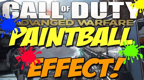 Call Of Duty Advanced Warfare Paintball Effect Tutorial And Gameplay