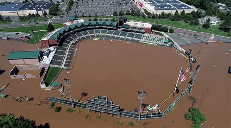 Ballpark Of Yankees Aa Affiliate Underwater After Hurricane Ida