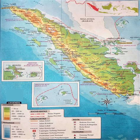 Peta Sumatera Lengkap Dengan Penjelasan Sahabatnesia