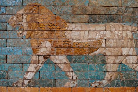 Mesopotamian Lion Mosaic Gabeb Flickr