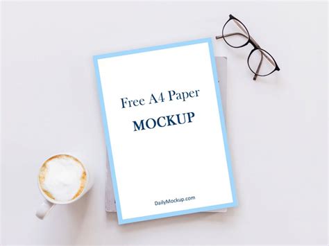 Download Free A4 Paper Mockup Template 2020 - JustMockup
