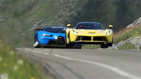 Bugatti Vision Gt Vs Supercars At Highlands Youtube