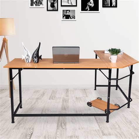 Lowestbest L Shaped Computer Desk 90 Degree Right Angle