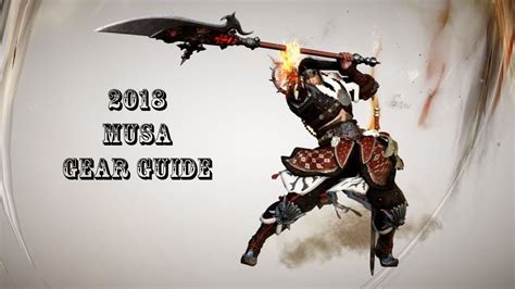 Bdo Musa Gear Guide Black Desert Online Class Guide All