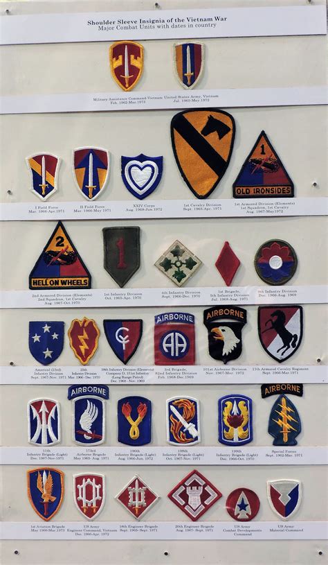 Army Color Unit Patches Army Military