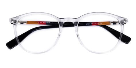 Crystal Clear Round Fully Rim Glasses Cadshaw Specscart ®