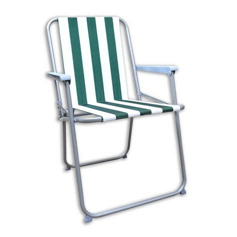 Portable folding picnic double chair w/umbrella table cooler beach camping chair. NEW GARDEN PATIO FOLDING STRIPED DECK PICNIC CAMPING BEACH ...