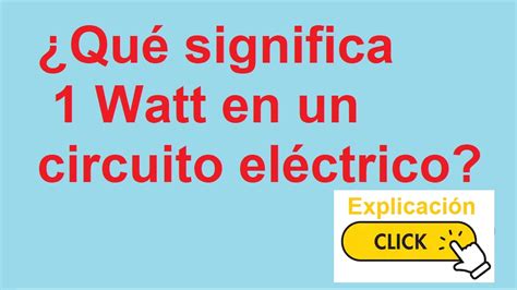La Potencia Eléctrica Ley De Watt
