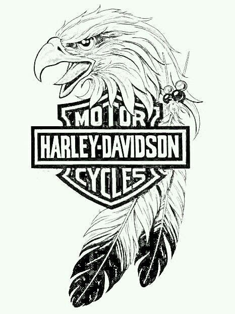 Pin By Pat Hahn On Eagles Harley Davidson Art Harley Davidson