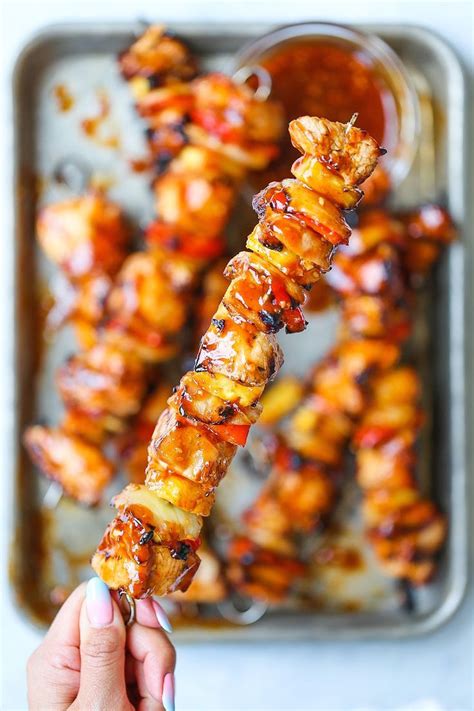 You will need the following ingredients to make these bbq chicken and pineapple kabobs: BBQ Pineapple Chicken Kabobs | Recipe | Pineapple chicken ...