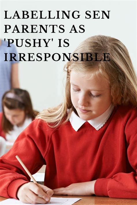 Labelling Sen Parents As ‘pushy Is Irresponsible And Dangerous