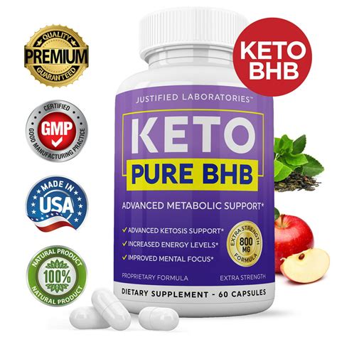 Keto Pure Bhb Pills Advanced Real Bhb Boost Ketogenic Supplement Exogenous Ketones For Men Women