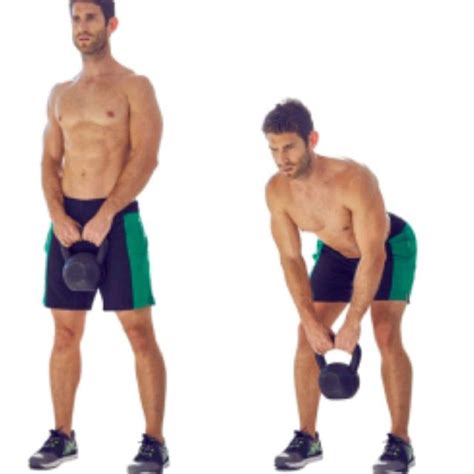 Romanian Kettlebell Deadlift Exercise How To Workout Trainer By
