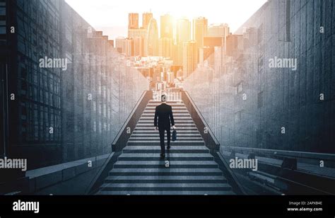 Man Climbing Stairs Hi Res Stock Photography And Images Alamy
