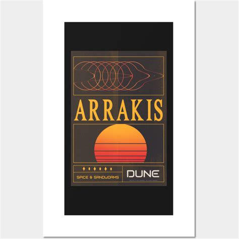 Dune Arrakis Vintage Travel Poster Dune Posters And Art Prints