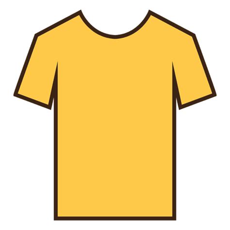 Diseño Png Y Svg De Ropa De Camiseta De Trazo Amarillo Para Camisetas