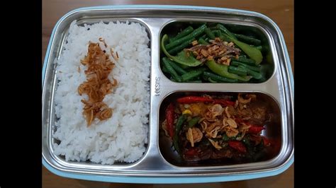 Menyiapkan menu bekal makan siang praktis untuk suami memang harus bervariasi. Menyiapkan Bekal Suami Simple & Praktis #42 | Bekal - YouTube