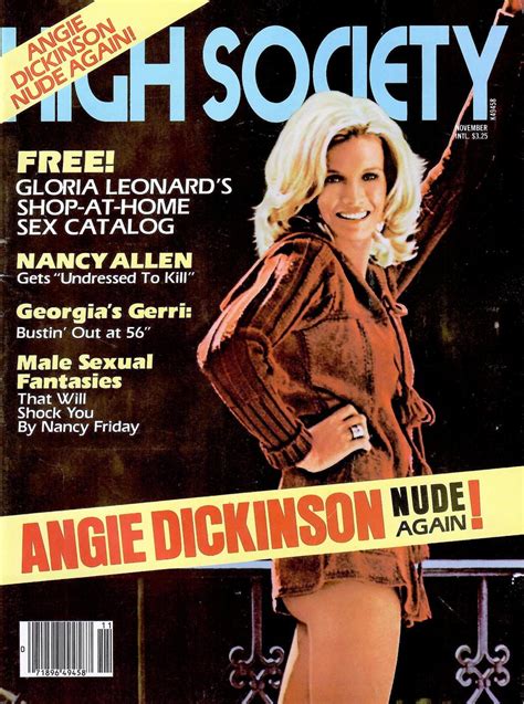 High Society Magazine November Angie Dickinson Nancy Allen