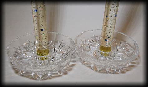 Vintage Acrylic Lucite Candles With Sparkles Collectors Weekly