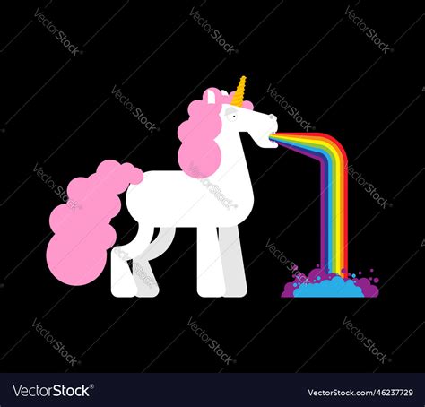 Unicorn Puking Rainbow Card