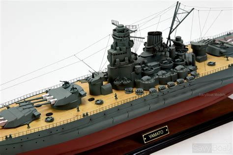 Japanese Battleship Yamato Handcrafted Ship Model