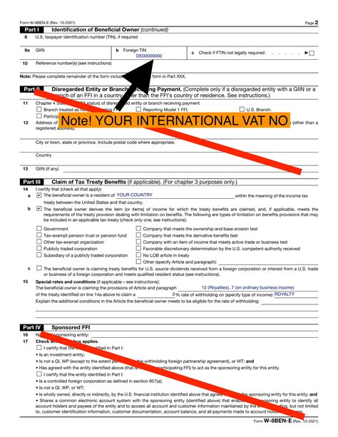 W 8ben E Explanation Accounting And Finance Blog