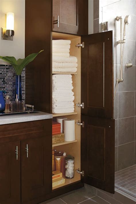 Towels And Toiletries Can Be Stowed Away Easily With The Tall Linen