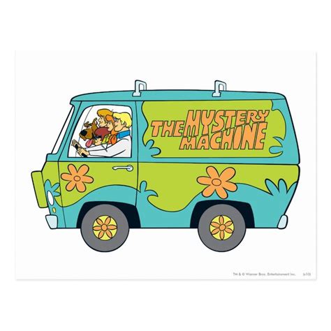 The Mystery Machine Left Side Postcard Zazzle Scooby Doo Mystery