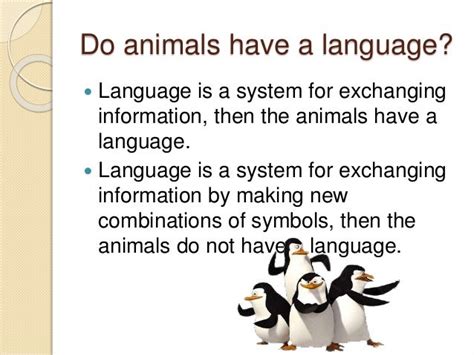 Animal Language Exposition