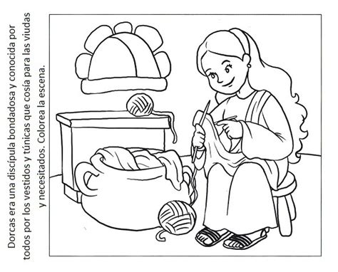Dorcas coloring page home template. DORCAS, LA COSTURERA BONDADOSA | Me Aburre la Religión