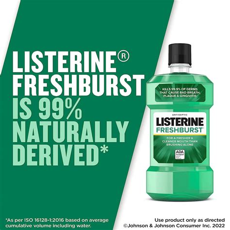 Listerine Freshburst Enjuague Bucal Antis Ptico Con F Rmula De