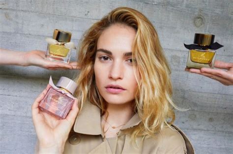 Lily James Burberry My Burberry Fragrance Ad Campaign