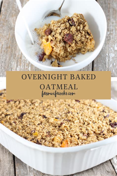 This Overnight Baked Oatmeal With Dried Fruit And Nuts Baked Fruit