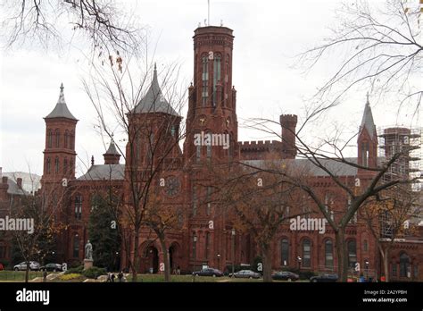 View Of The Smithsonian Institution Building The Castle In Washington