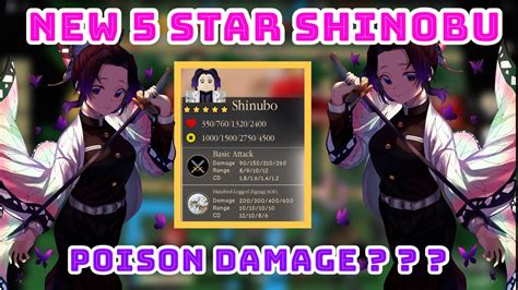 New 5 Star Shinobu Kocho Added To The Game Demon Tower Defense