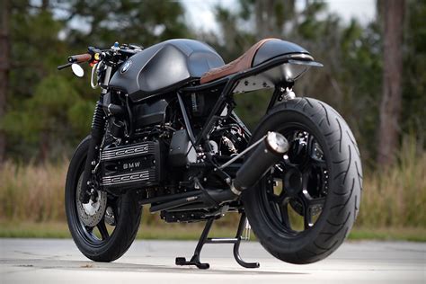 Custom bmw r nine t racer s with spoked wheels and heated grips. BMW K100RS Cafe Racer By Hageman Motorcycles | HiConsumption