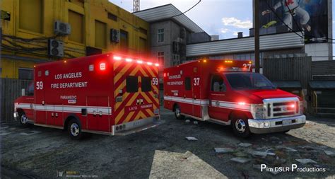 GTA 5 Ford E450 LAFD Ambulance 4K Mod - GTAinside.com